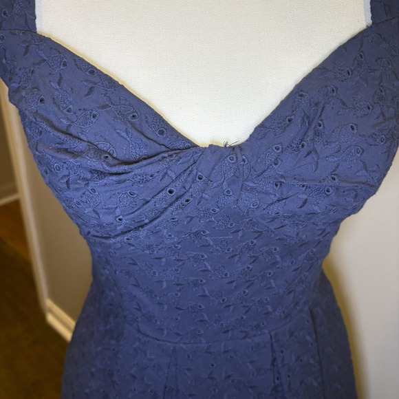 Lilly Pulitzer Cyndi Halter Dress True Navy Fishy Eyelet Size 00 $198 retail NWT - Picture 10 of 16